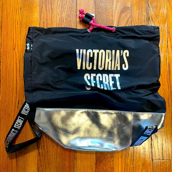 SOLD 🛑 Victoria’s Secret Metallic Backpack - Picture 1 of 2
